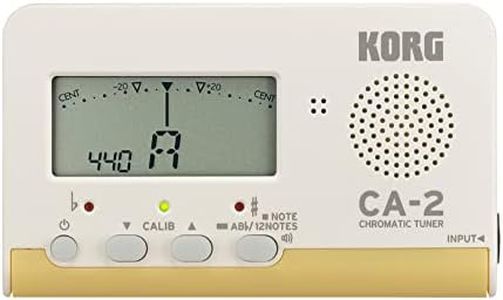 KORG CA-2 Chromatic Musical Instrument Tuner with Built-In Microphone, White