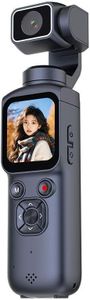 CAM49 4K Pockets Vlogging Camera with WiFi, Handheld Video Camcorder with Audio & Video Recording, 330 Rotating Lens, Loop Recording, 1.72inch Touchscreen