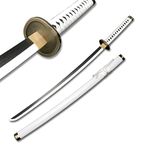 Wooden Roronoa Zoro Sword Overall 41 inch Japanese Ninja Katana Samurai Sword Anime Original Texture for ONE PIECE Anime Lovers, Cosplay Props Toys, Wado Ichimonji C