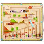 Grriopi Toys for 3 4 5 6 7 Year Old Boys Girls, Wooden Toys Magnetic Maze Boys Toys Age 3 4 5 6 7 Puzzles Montessori Toys Gifts for 3-7 Year Old Boys Girls Educational Toys Fine Motor Skills Toys