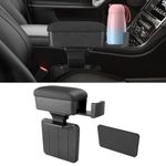 Car Armrest Box, Adjustable Armrest Box with Cup Holder, Armrest Storage Box, Car Seat Gap Filling Storage Box, Car Armrest Storage Box Universal