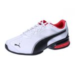 PUMA Men Tazon 6 FM Road Running Shoes, Puma White-Puma Black-Puma Silver, 10 UK