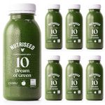 Nutriseed Dream of Green Juice (6 x 250ml) - Cold Pressed Juice, Flash Frozen, 100% Natural Ingredients containing Apple, Cucumber, Spinach, Ginger & More, No Added Sugar, Gluten-Free & Dairy-Free