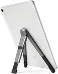 Twelve South 12-1805 Compass Pro for iPad | Portable Display Stand with 3 Viewing/Typing Angles, iPad and iPad Pro, Silver