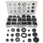 BGTXINGI 125Pcs 18 Sizes Rubber Grommets Eyelet Ring Gasket Repair Box Washer Seal Assortment Set for Plumbing Automotive General Repair