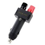 DC12V 10A Plug Cigarette Lighter with Power Cable Trolley for Power Supply Black Power Cord for Inverter