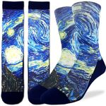 Good Luck Sock Men's The Starry Night Socks, Adult