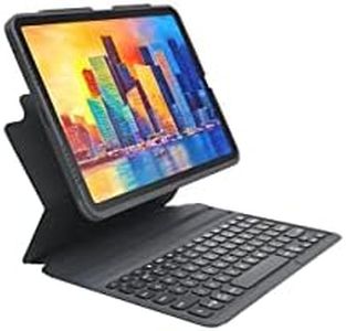 ZAGG Pro Keys Detachable Case and Wireless Keyboard for Apple iPad Air 10.9, Multi-Device Bluetooth Pairing, Backlit Laptop-Style Keys, Apple Pencil Holder, 6.6ft Drop Protection, Black