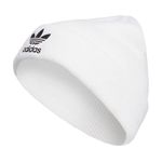 adidas Originals Trefoil Beanie, White/Black 23, One size