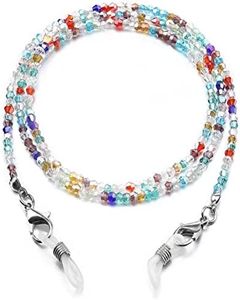 humlbird Mask Chain Glasses Chain Sparkling Mask Lanyard Face Mask Holder Around Neck Eyeglass Chain for Women Stylish，Colorful