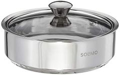 Amazon Brand - Solimo STAINLESS STEEL INSULATED SOLID ROTI SERVER, 1.1 L, SILVER