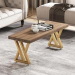 Ventuos Coffee Table Legs, 16 inches, Gold Finish, Set of 2, Heavy Duty Metal