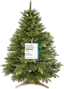 Premium Artificial Christmas Tree 120cm – Realistic, Dense Branches, with Wooden Stand and Storage Bag – Artificial Tree by Pure Living