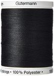 Gutermann Sew-All Thread, Polyester, Black, 1000 m,5.5x4x4 cm