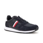 Tommy Hilfiger Polyester Solid Blue Men Flat Sneakers (F23HMFW192) Size- 44