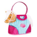 Pucci Pups – Plush Horse – Stuffed Animal – Horse Stuffed Toy – Comb & Purse – 2 Years + – Heart & Stripes Bag & Pony