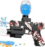 JM-X3 Gel Ball Blaster Toy Gun,Splat Gun for Orby Gun,Electric Splatter Ball Blaster Gun Top-Loading Design for Gel Balls Outdoor Team Shooting Game, Ideas for 14+(Fiber Red)