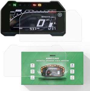 Mogico Motorcycle Accessories Nano Glass Dashboard Screen Protector Kit for Yamaha YZF-R7 2022+ (2 x Anti Glare)
