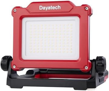 DAYATECH Rechargeable Cordless LED Work Light, 3500 LM, 25 W Compatible with DEWALT, MILWAUKEE, MAKITA, BOSCH, Black&Decker, Porter Cable, STANLEY Power Tool 18-21V Lithium Ion Battery(Light Only)