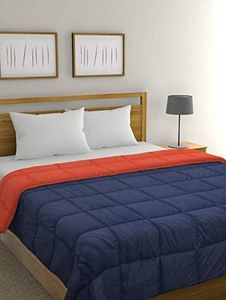 Raymond Home Double Bed Super Soft Microfiber Reversible Comforter (Blue/Red, 220 x 240 cm)