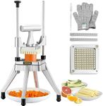 VEVOR Commercial Vegetable Fruit Chopper 1/4" Blade Heavy Duty Professional Food Dicer Kattex French Fry Cutter Onion Slicer Stainless Steel for Tomato Peppers Potato Mushroom