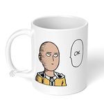 Eagletail India One Punch Man Anime Series OK Printed Ceramic Coffee Mug