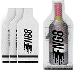 FNG8 Bolsas Para Botellas de Vino Reutilizables para Viajes [Pack de 4] - Protector de Vino para el Equipaje con Bolsa de Burbujas Acolchada - Material de Embalaje a Prueba de Fugas Resellable