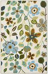 Safavieh Four Seasons Collection FRS429A Hand-Hooked Ivory and Multi Indoor/Outdoor Area Rug (2'6" x 4')
