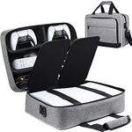 ZtotopCases Carry Case Compatible with Disc/Digital Edition Console, Travel Bag for Console, Controller, Game Discs, Gaming Headset and Other Accessories - Grey