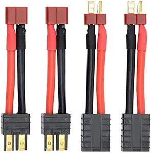 Youme 4 PCS RC Lipo Chargeur de Batterie Câble de Conversion Adaptateur Fil TRX à Deans T Connecteur pour TRAXXAS S E Slash Universel