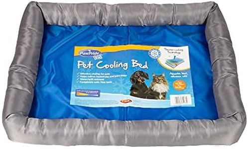 PawPride Pet Cooling Bed Mat – Large pet cooling mat 65x50cm for dogs and cats with an easy to fold design, extra cooling gel and durable fabric to use the pet cooling pad indoors or outdoors