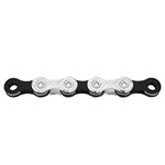 KMC X10 10 Speed Bicycle Chain, Silver/Black, 122 Link