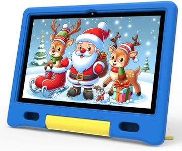 ApoloSign Kids Tablet, 10.1 inch Android 13 Tablet for Kids, 8-hr Battery, Educational Games, Learning Tablet with Parental Control, Wi-Fi, BT5.0, Pre-Installed Apps, with Case (Blue)