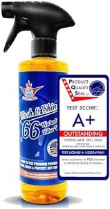 Shinykings California Wash&Shine 66 | WATERLESS Motorcycle Cleaner | Motorcycle and Car Wash&Wax | All Surfaces | Bike Polish | Chrome Cleaner | Multipurpose Detail Spray (16 fl.oz Orange)