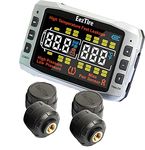 EEZTire-TPMS Pro (518C) Tire Pressure and Temperature Monitoring System with 3.5" Color Display + 4 at Sensors, Not Compatible with Our Previous Models T515, E518, E618 Systems