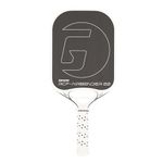 GAMMA Pickleball RCF Airbender 22, Raw Carbon Fiber Pickleball Paddle, Customizable Weight System and Aerodynamic Open Throat with Shock Absorbing Gel Insert, Thick Paddle, 22mm Honeycomb Core