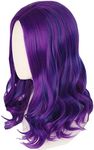 Topcosplay Purple Mixed Blue Wigs for Kids Girls wig Halloween Costume Cosplay Wig