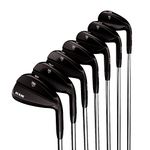 Ram Golf FX77 Stainless Steel Players Distance Black Iron Set RH 4-PW Steel Regular