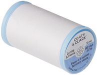 Coats Cotton Covered Quilting and Piecing Thread, 500-Yard, White