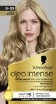 Schwarzkopf Oleo Intense Permanent Oil Colour 8-05 Beige Blonde Hair Dye, Perfect Grey Coverage, Conditioner with HaptIQ System, Long-Lasting Colour, Ammonia Free Hair Dye