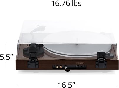 Fluance RT85 Turntable – Walnut Wood, High-Fidelity Vinyl Record Player