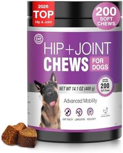 Glucosamine for Dogs 200pcs Joint Support Supplement Dog Hip and Joint Chondroitin Chews Treats with MSM Hemp Dog Joint Pain Relief Mobility Supplements Chicken Flavor Fit All Large Small Medium Breed
