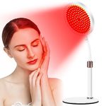 PET'S WAY Red Light For Face And Neck With Base,3-In-1 Chip Designed Near Infrared Light,Flexible And Moveable 660Nm?850Nm Red Light For Face,Neck And Hands