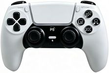 YouYouGou Model P50A Controller White Compatible for Playstation 5 Controller,Compatible with P5/P5 slim console/PC,with Speakers & 3.5mm Headphone Jack