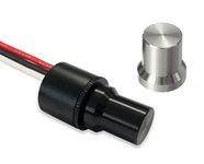 Mini LED Dimmer Knob with Rotary Control Switch - pwm dimming for 12-24V LEDs, fully waterproof, dim up to 4.8A at 12V or 2.4A at 24V: car automotive, marine, low voltage under cabinet lights