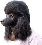 Dog Mask Poodle Head Face Costume N