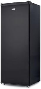 Commercial Cool Upright Freezer, Stand Up Freezer 6 Cu Ft with Reversible Door, Black