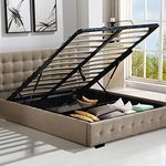 Levede Queen Lift Up Storage Bed Fr