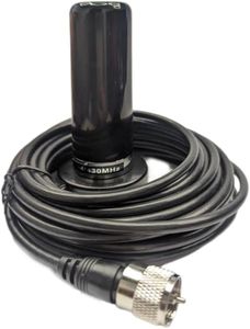 Maswell Vehicle Ham Radio Antenna - Dual Band VHF/UHF 136-174MHz 400-470MHz 144/430MHz Large Magnet Base, PL259 16ft Cable, Compatible with Car, Marine, GMRS, CB, and Amateur Radios