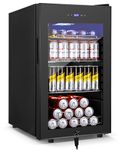 Velivi wine cooler for red wine 12 Inch Wine Cooler, 18 Bottle Super Quiet Professional Compressor Wine